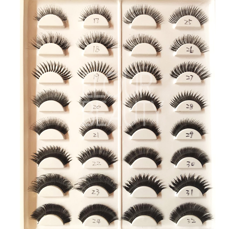 Hot sales wholesale synthetic false eyelashes uk ES76